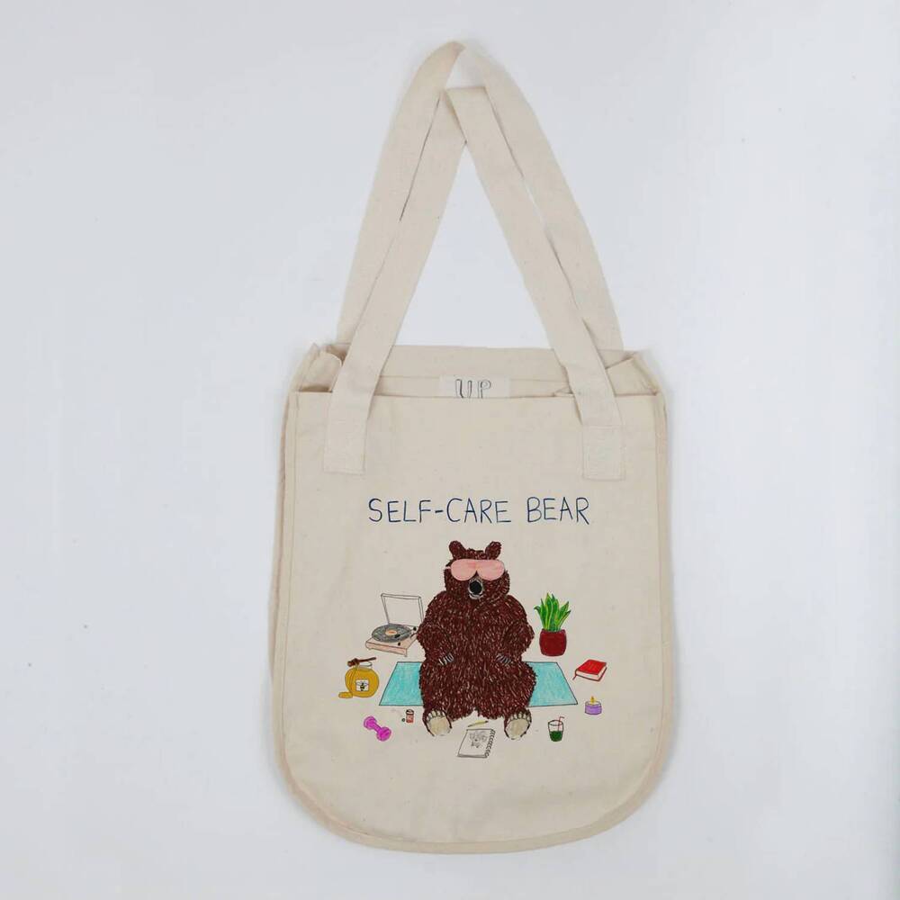 NEW UNFORTUNATE PORTRAIT up tote bag in self care